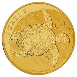 1 oz Goldmünze Niue Schildkröte