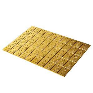 50 x 1g Gold Tafelbarren, alle Hersteller