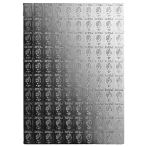 100 × 1g Silber Tafelbarren, alle Hersteller